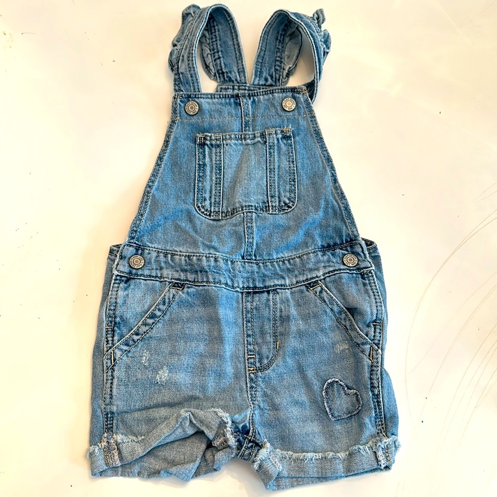 Gap 2T Denim Little Girls Shorts Overalls